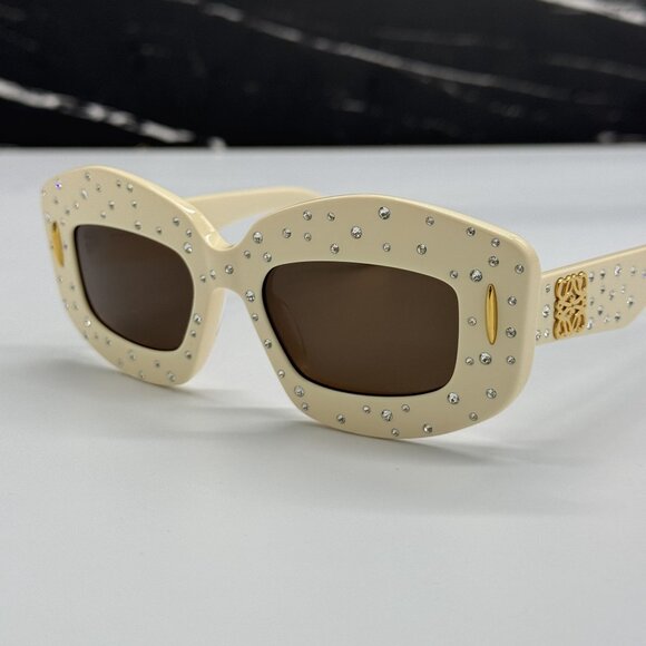 NEW LOEWE IVORY WOMEN SUNGLASSES LOEWE LW4114IS 25E main image 8